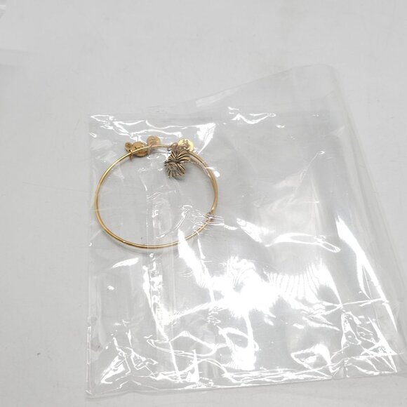 Alex and Ani Oyster Charm Bangle in Gold-Tone Brass - Picture 4 of 4